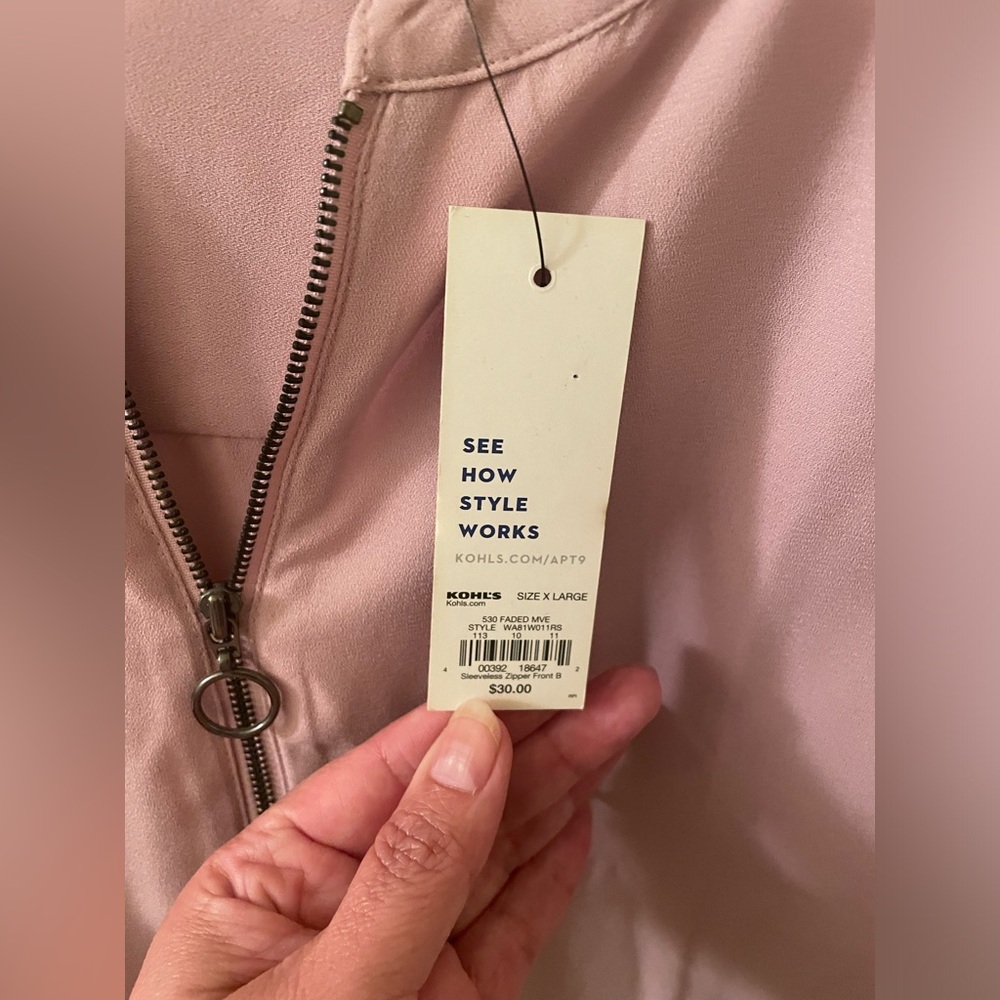 Pink Apt 9 sleeveless top - Picture 2 of 4